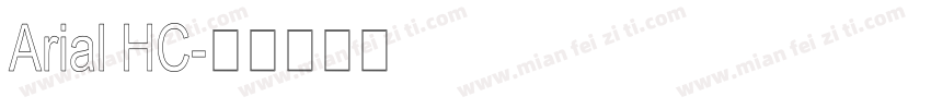 Arial HC字体转换